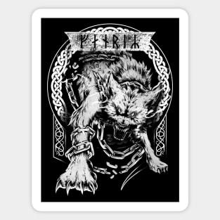 Fenrir Wolf Viking Norse Mythology Ragnarok Sticker